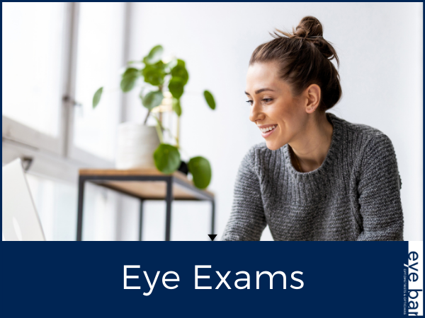 Sherwood park mom booking an eye exam at eye-bar for herself, her husband, and her kids using the online booking system